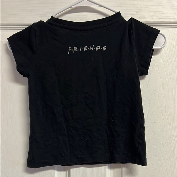 FRIENDS Black Short Sleeve Tee with Logo Design - Picture 4 of 4